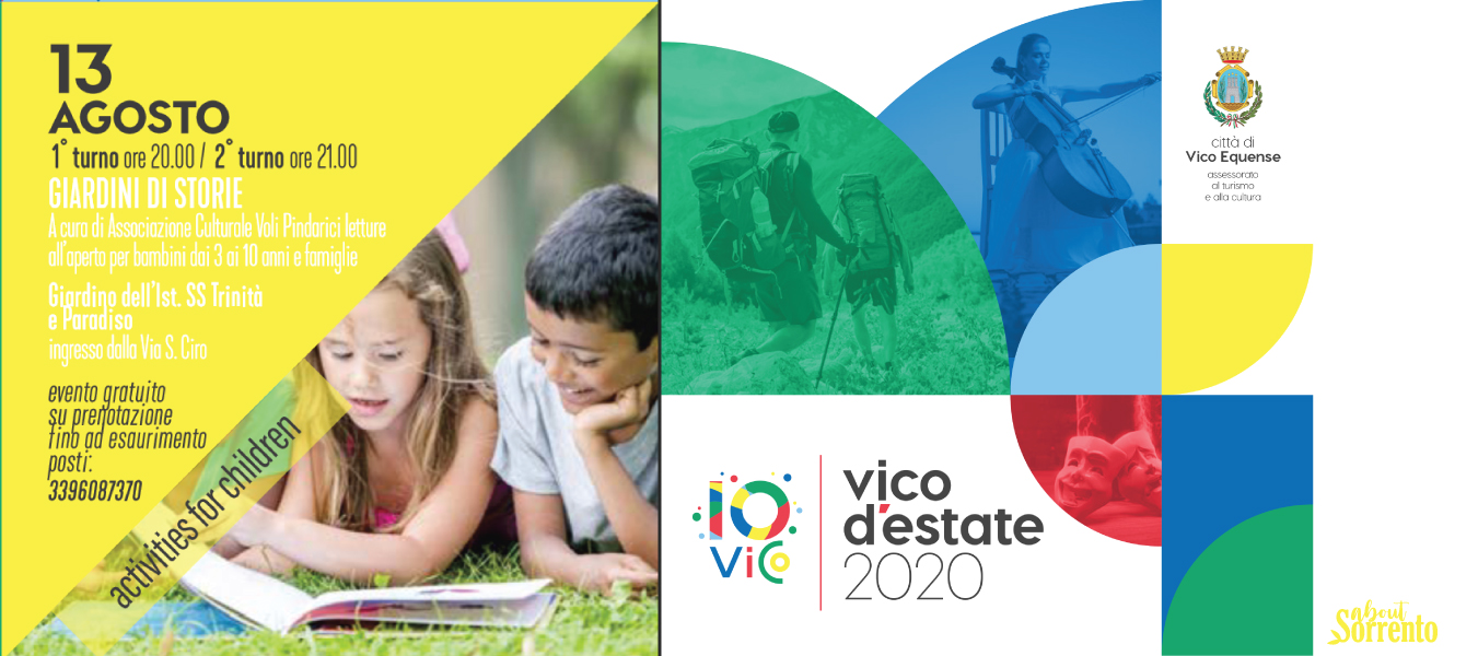 Giardini di storie: storie per bambini a Vico d’Estate 2020
