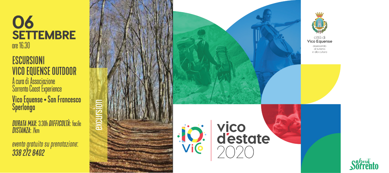 Vico de’Estate 2020: Escursioni Vico Equense outdoor