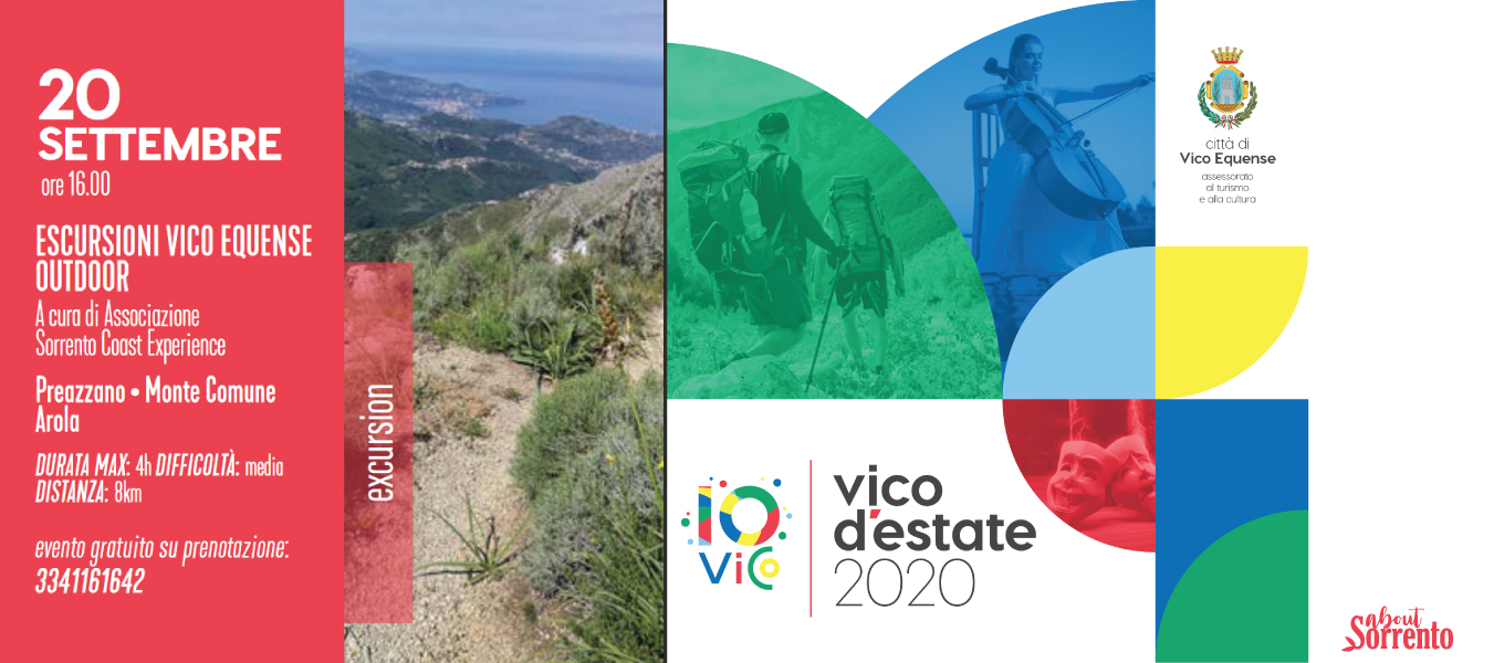 Vico Equense outdoor: Preazzano, Monte Comune e Arola