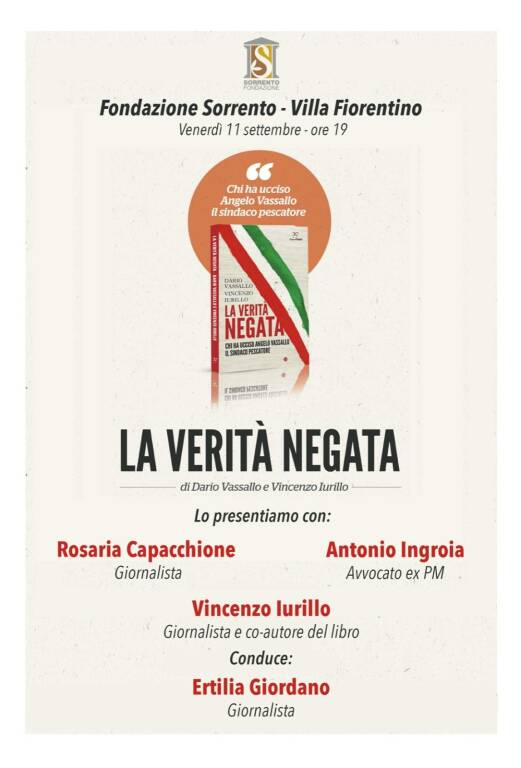 Presentazione del libro dedicato ad Angelo Vassallo “La verità negata”