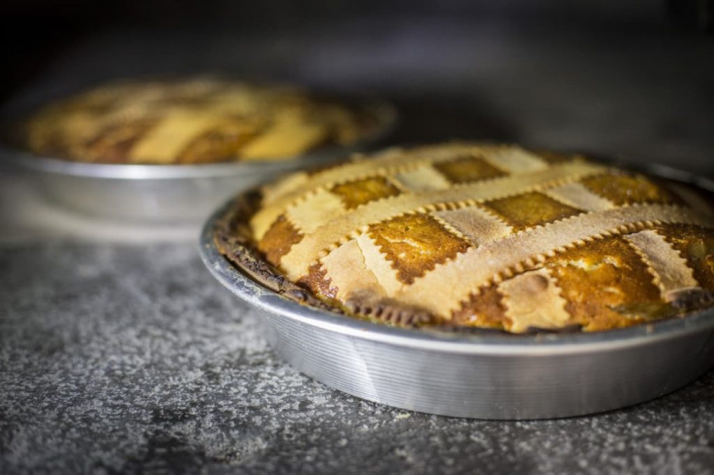 Pastiera Napoletana in cottura about sorrento