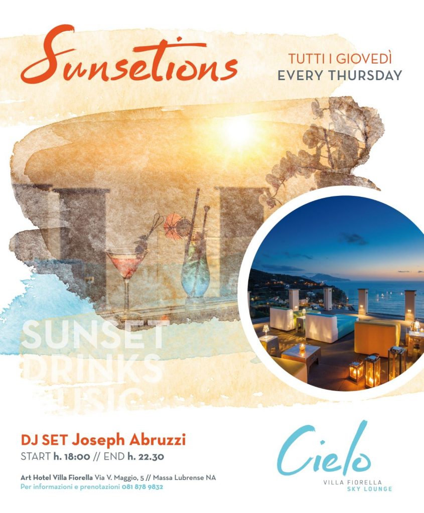 Aperitivo Club locale Estate 2021 Sorrento Villa Fiorella - Sunsetions