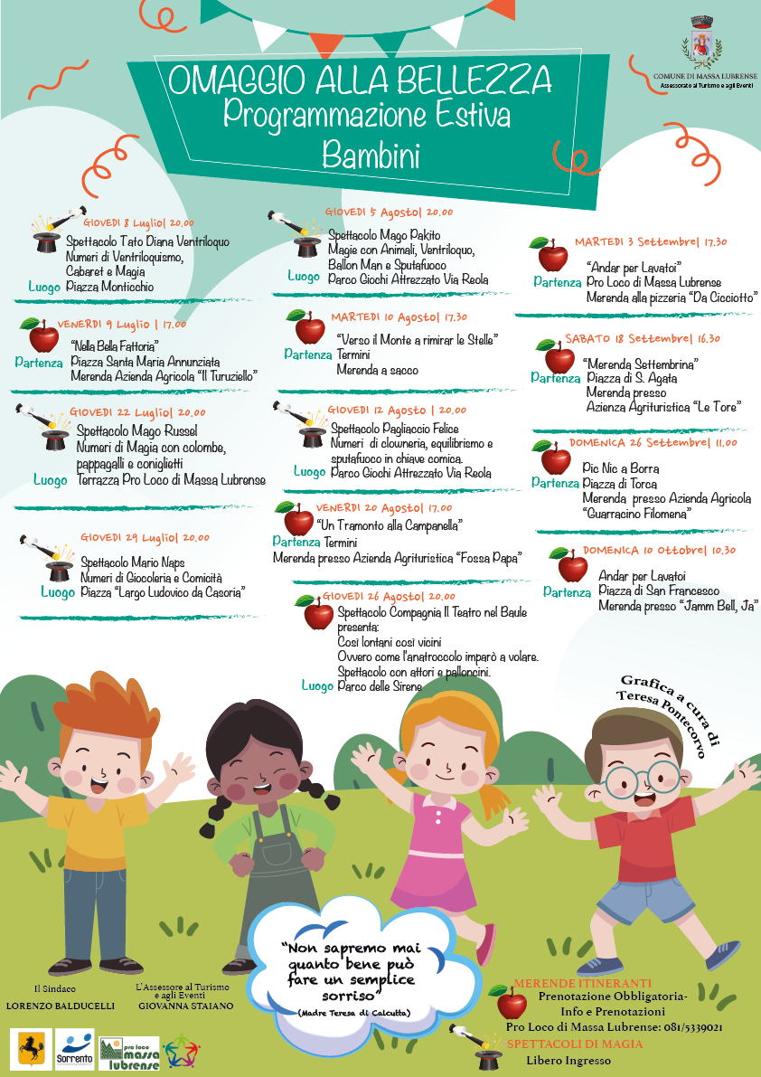 Eventi per bambini estate 2021 a Massa Lubrense