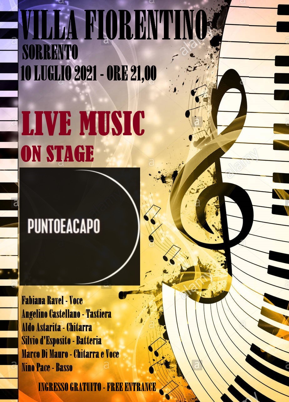Eventi estate 2021 Sorrento: concerto dei Puntoacapo a Villa Fiorentino