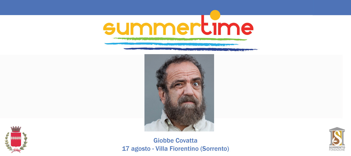 Eventi 17 agosto 2021 Sorrento: spettacolo di Giobbe Covatta