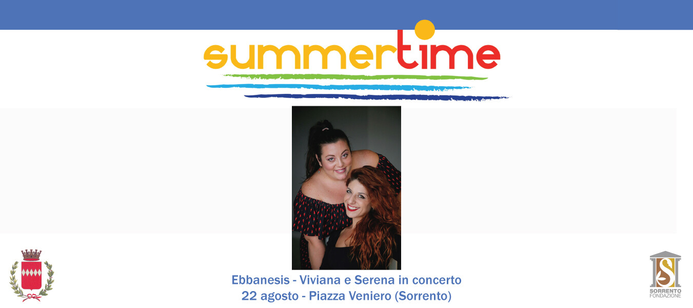 Eventi 24 agosto 2021 Sorrento: concerto delle Ebbanesis