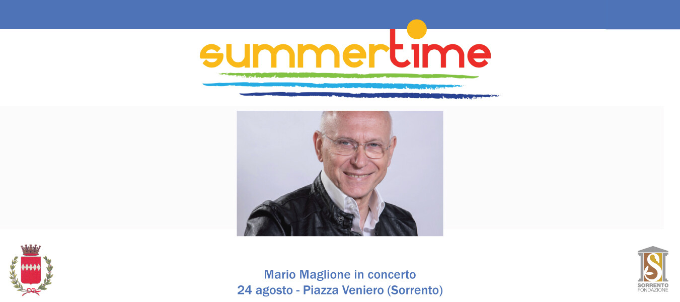 Eventi 26 agosto 2021 Sorrento: concerto di Mario Maglione