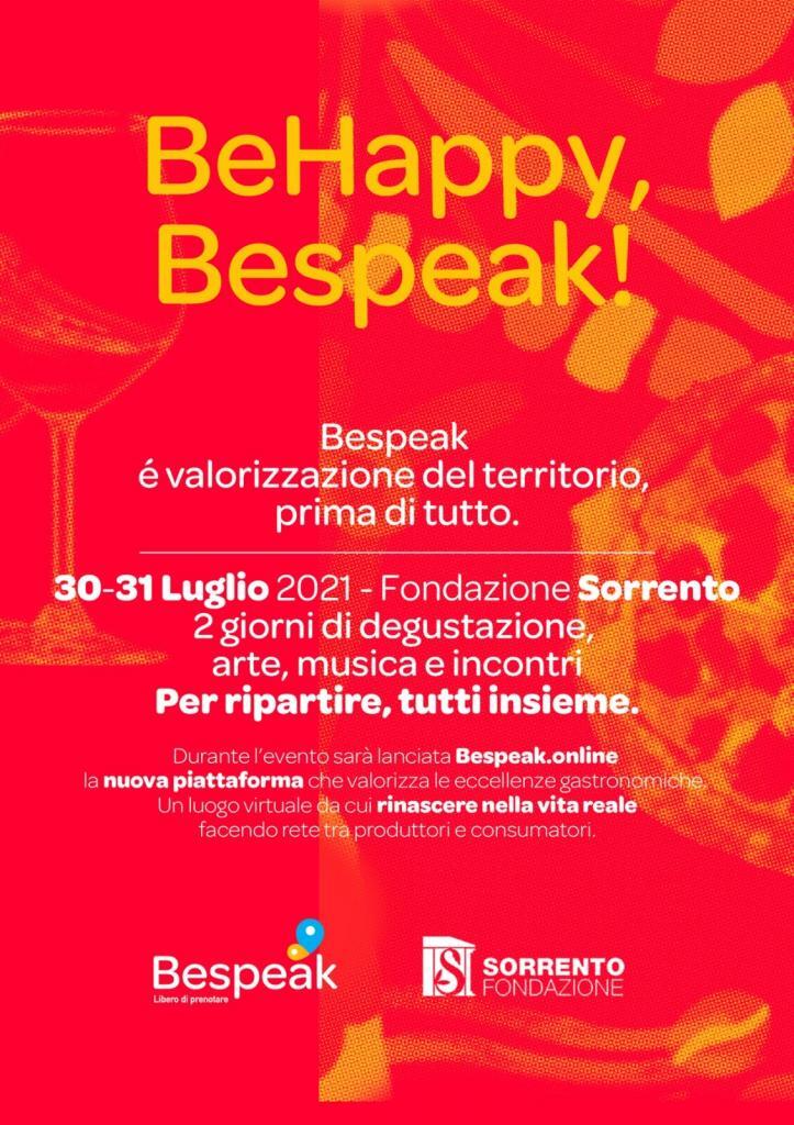 Eventi estate 2021 Sorrento Bespeak, degustazioni arte musica incontri