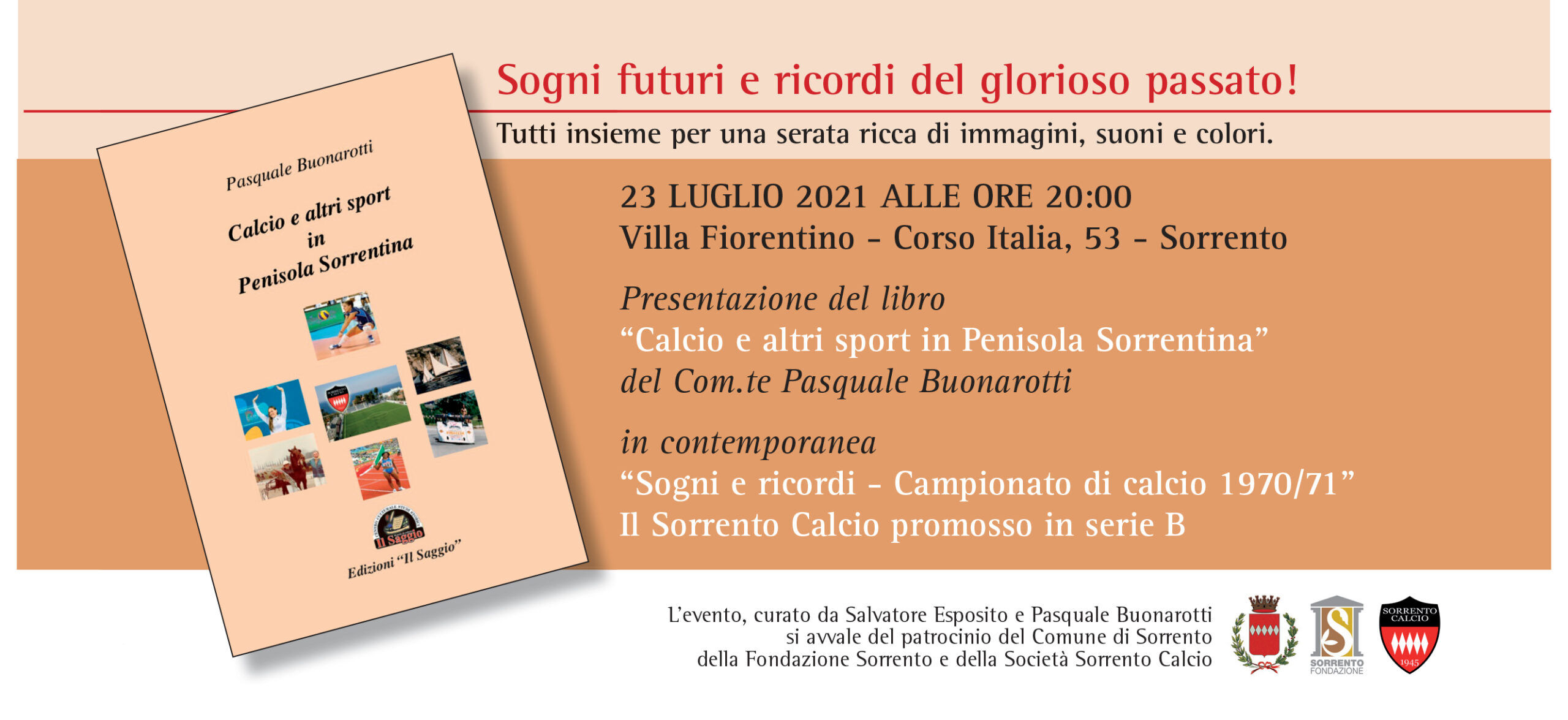 Eventi estate 2021 – Presentazione libro sul Sorrento Calcio