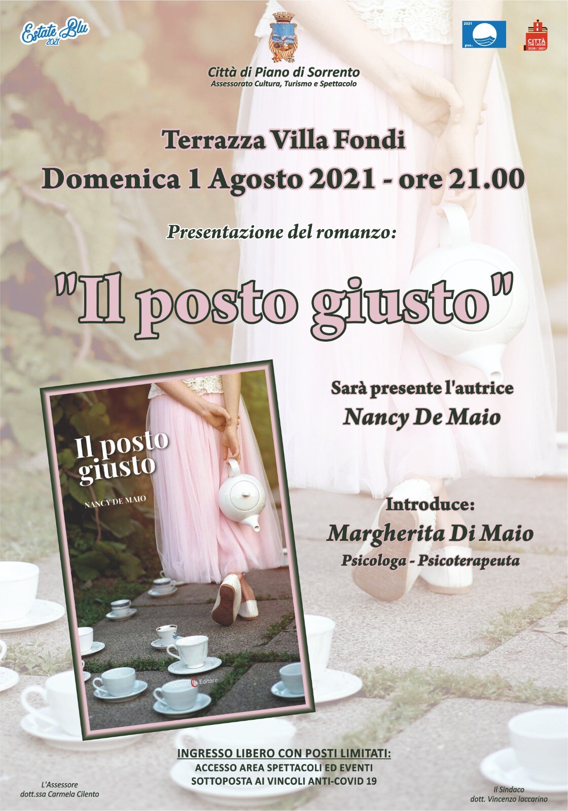 Eventi Estate 2021 Piano di Sorrento: presentazione del libro “Il posto giusto”