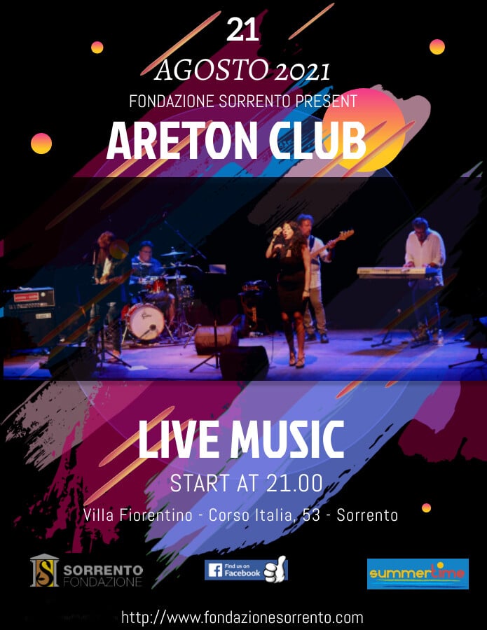 Eventi agosto 2021 Sorrento – a Villa Fiorentino Areton in concerto