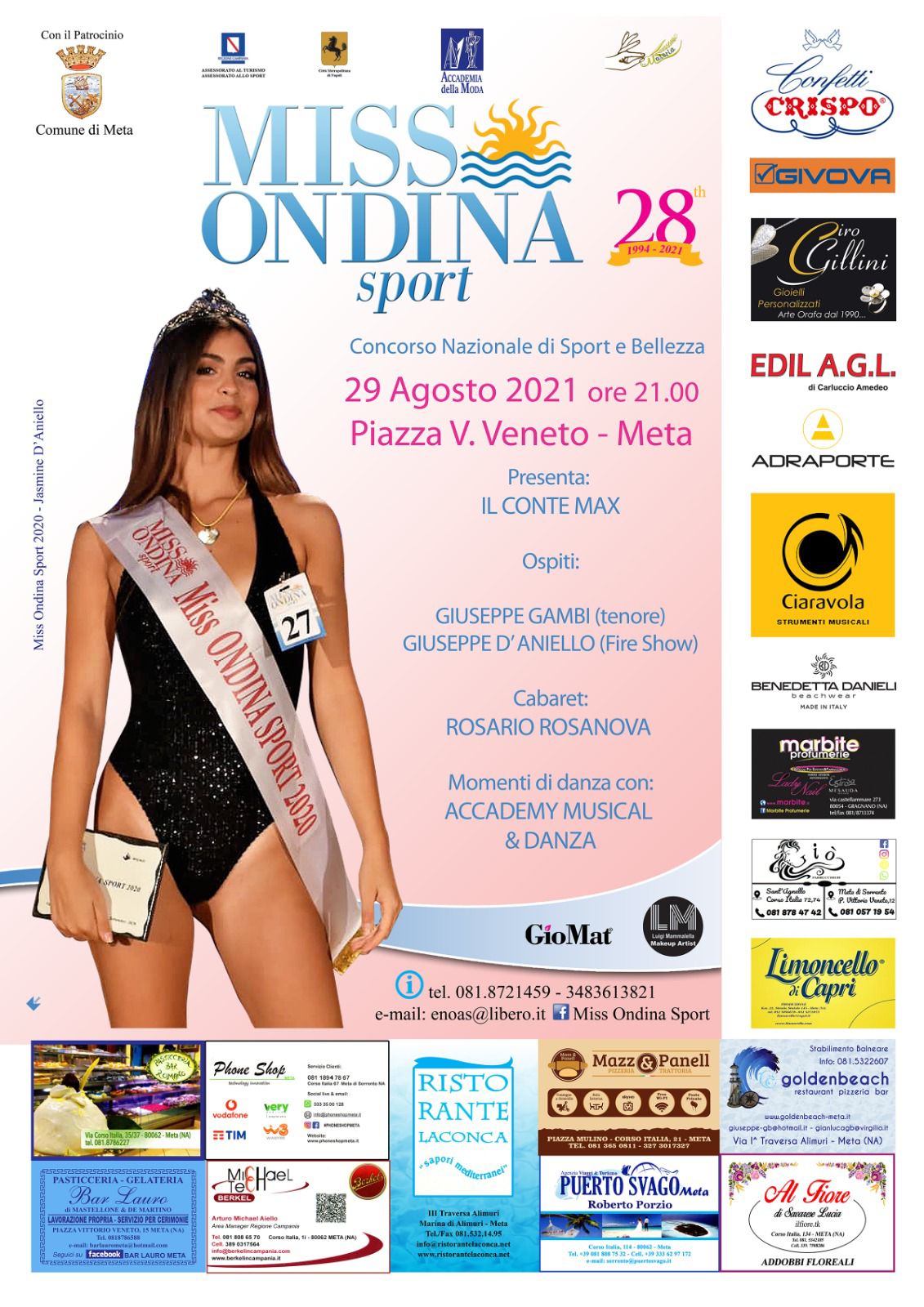 Eventi Agosto Meta: Miss Ondina 2021