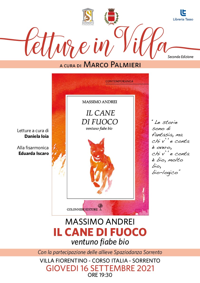 Eventi 2021 Sorrento: Letture in Villa “Il cane di fuoco” di Massimo Andrei