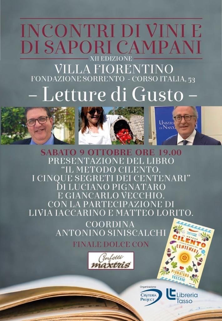 Eventi ottobre 2021 Sorrento: presentazione libro di Luciano Pignataro
