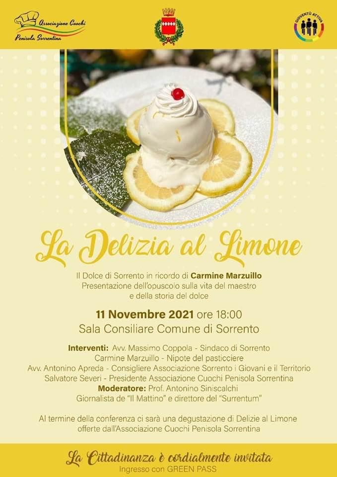 Eventi novembre 2021 Sorrento: presentazione opuscolo “La Delizia al limone”