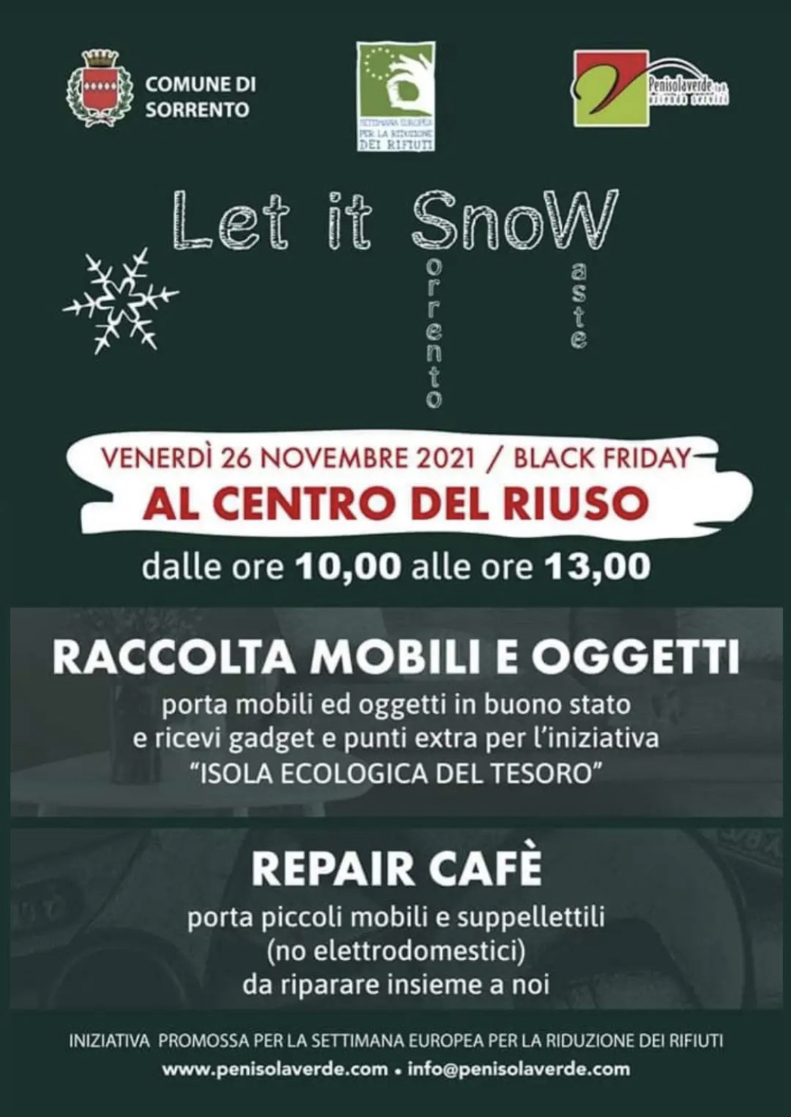 Eventi novembre 2021 Sorrento: “Let It Snow” – Sorrento Waste