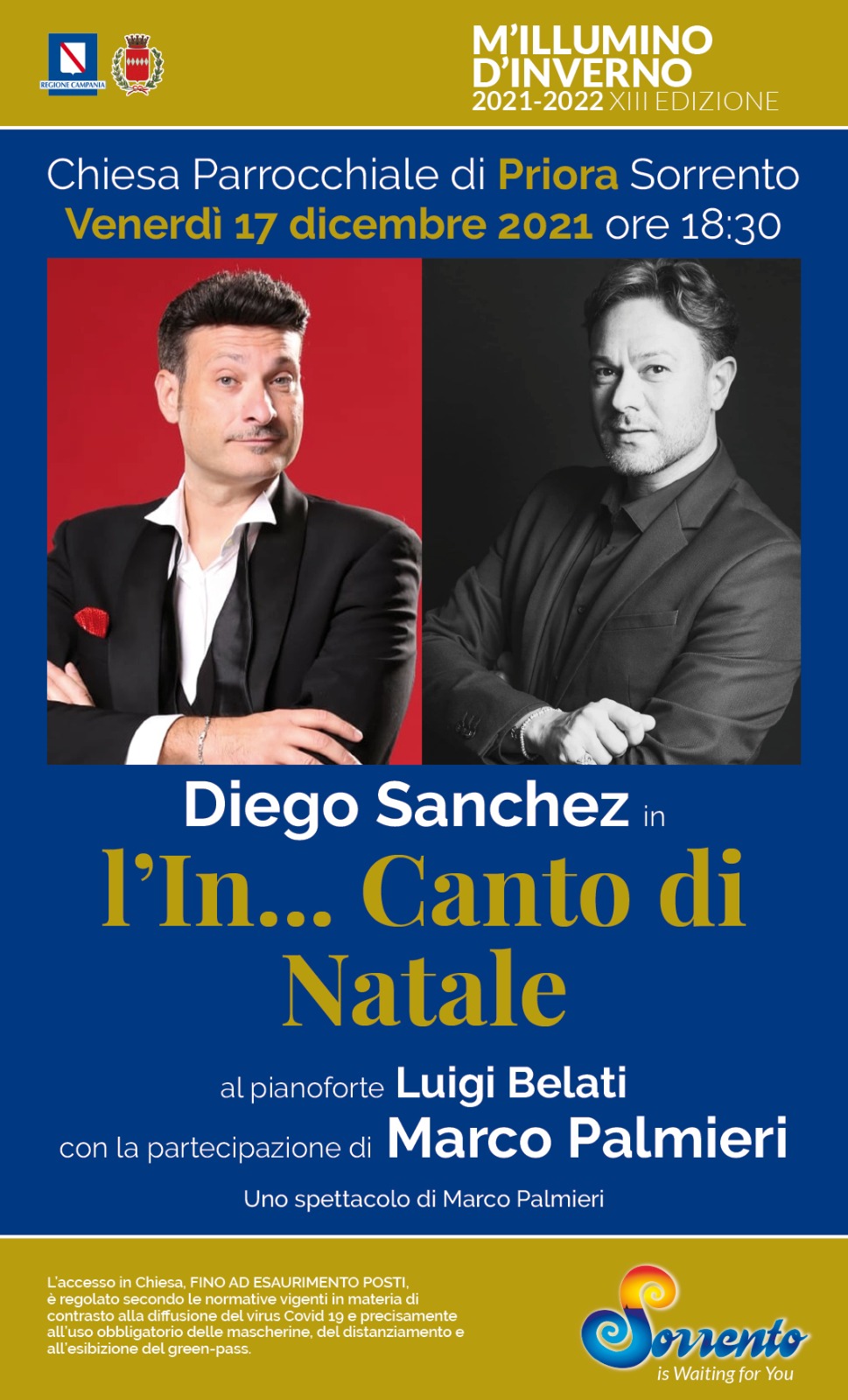 Natale a Sorrento: Diego Sanchez in “L’ In…Canto di Natale”