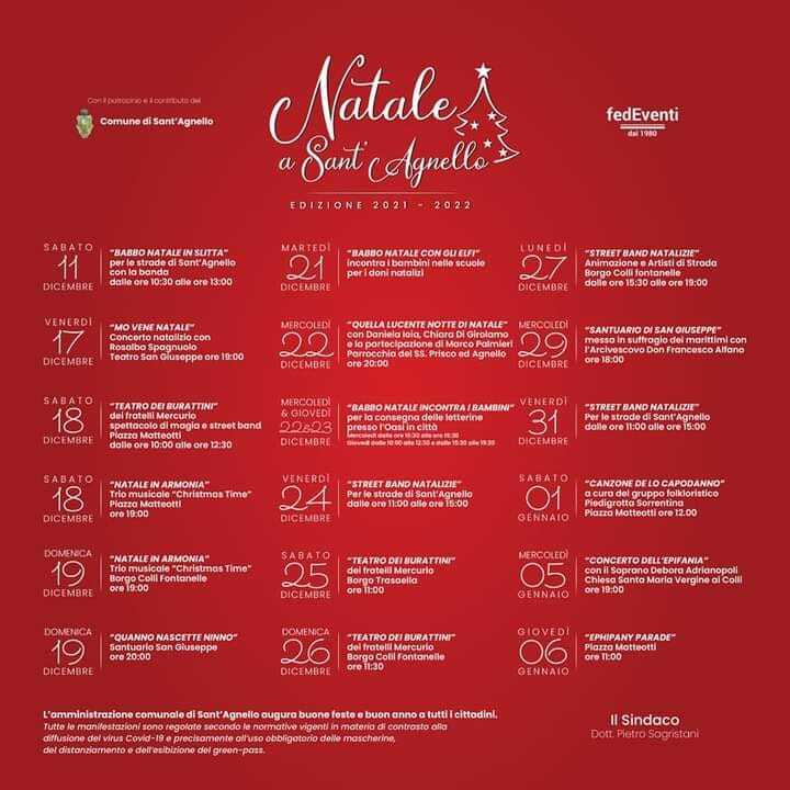 Eventi Natale a Sant’Agnello 2021
