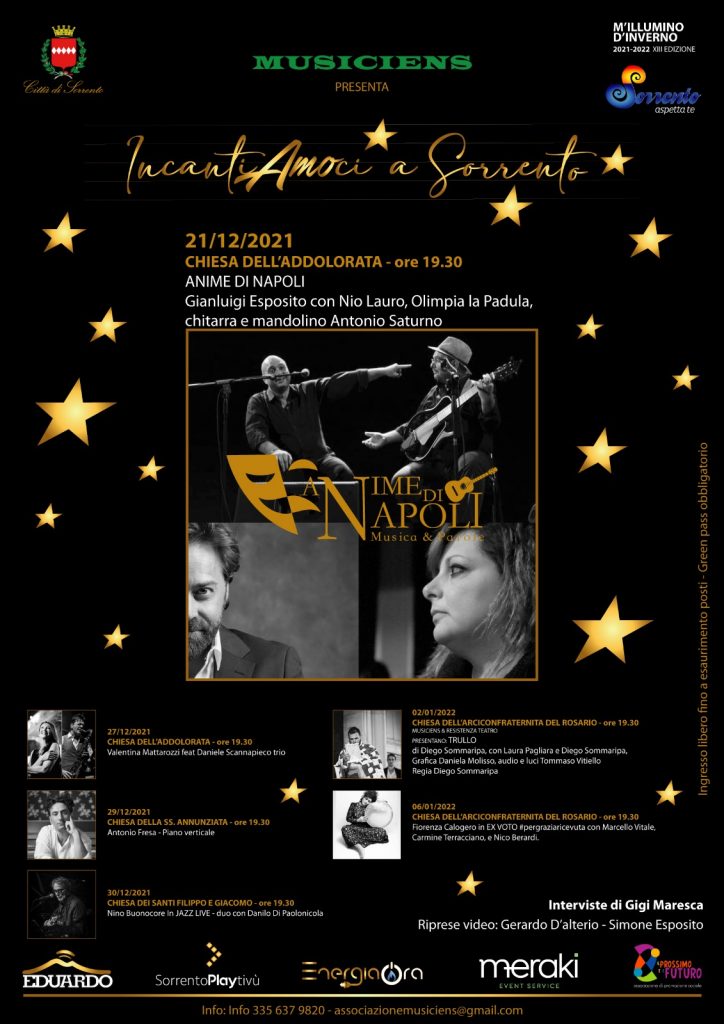 Eventi Natale Sorrento Concerto Anime di Napoli 21 dicembre