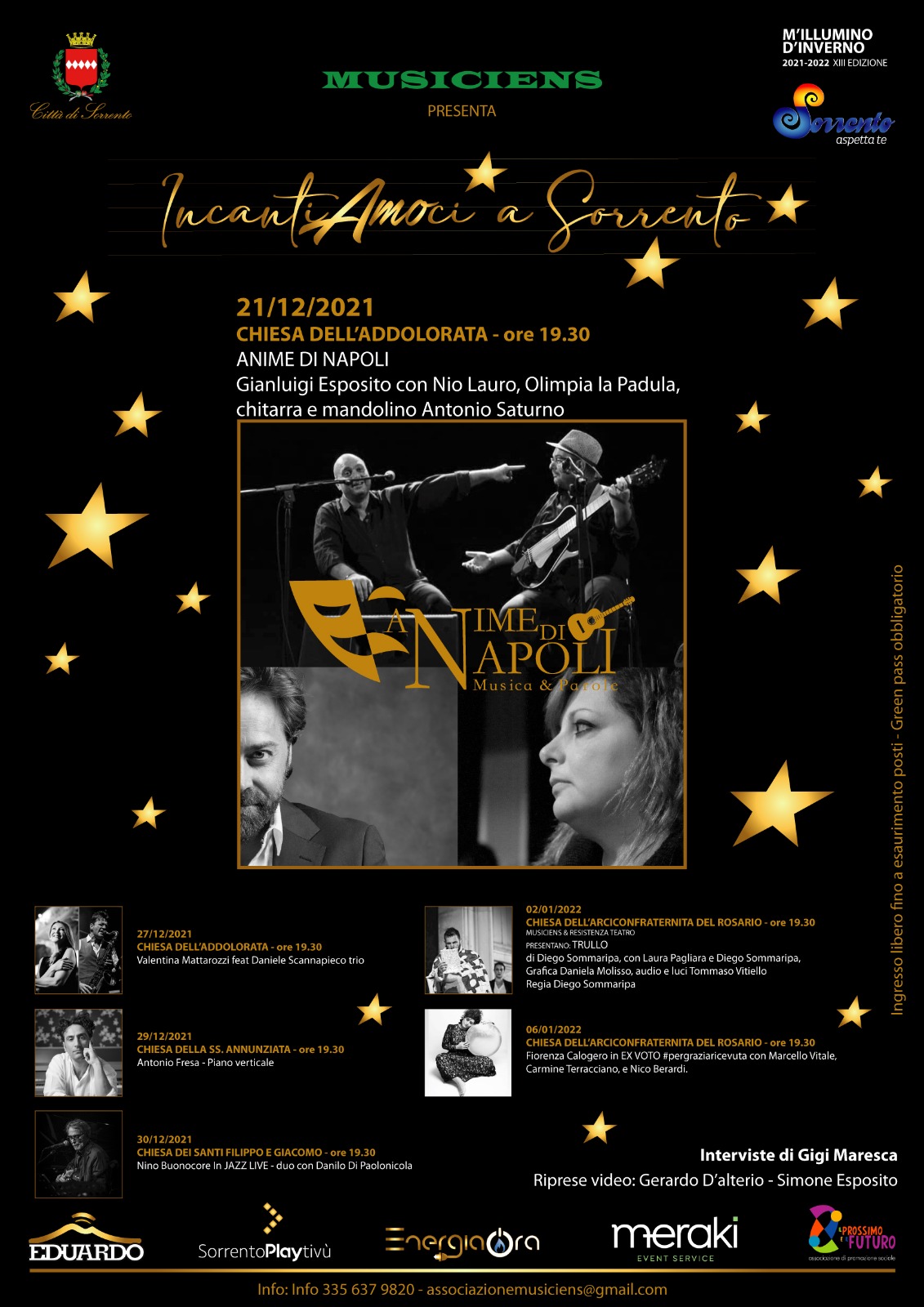 Natale a Sorrento 2021: “Anime di Napoli: Eduardo e Sergio Bruni”