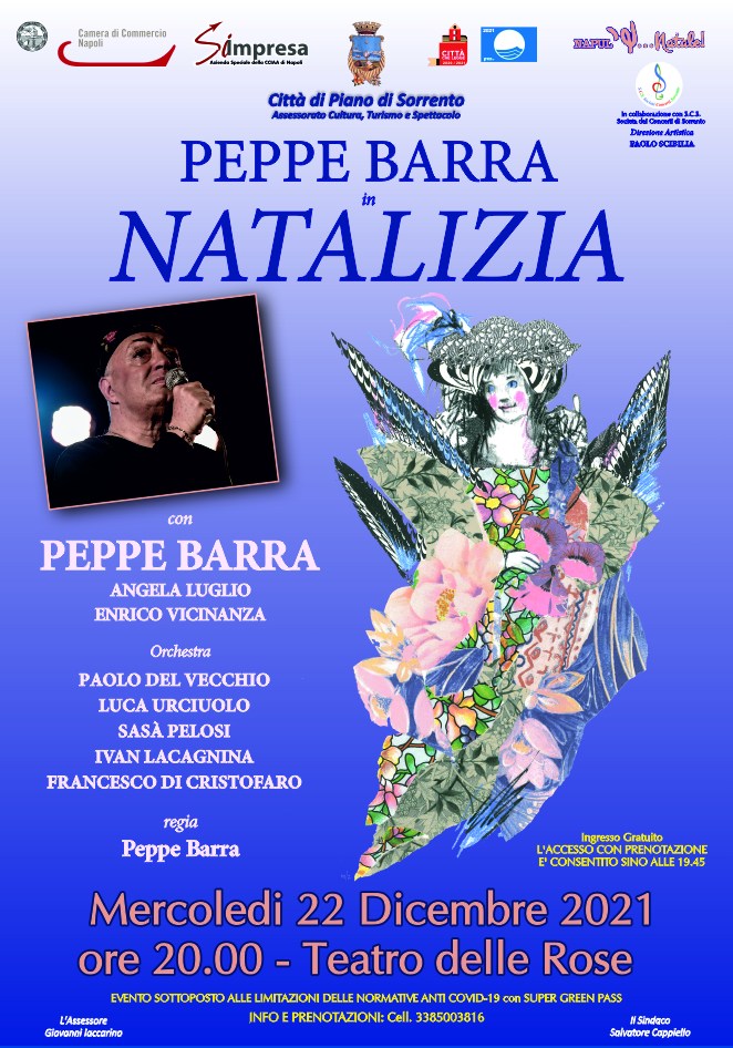 Eventi di Natale 2021 Piano di Sorrento: Peppe Barra in Natalizia