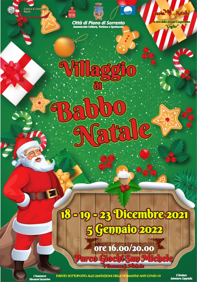 Eventi di Natale 2021 Piano di Sorrento: il villaggio di Babbo Natale
