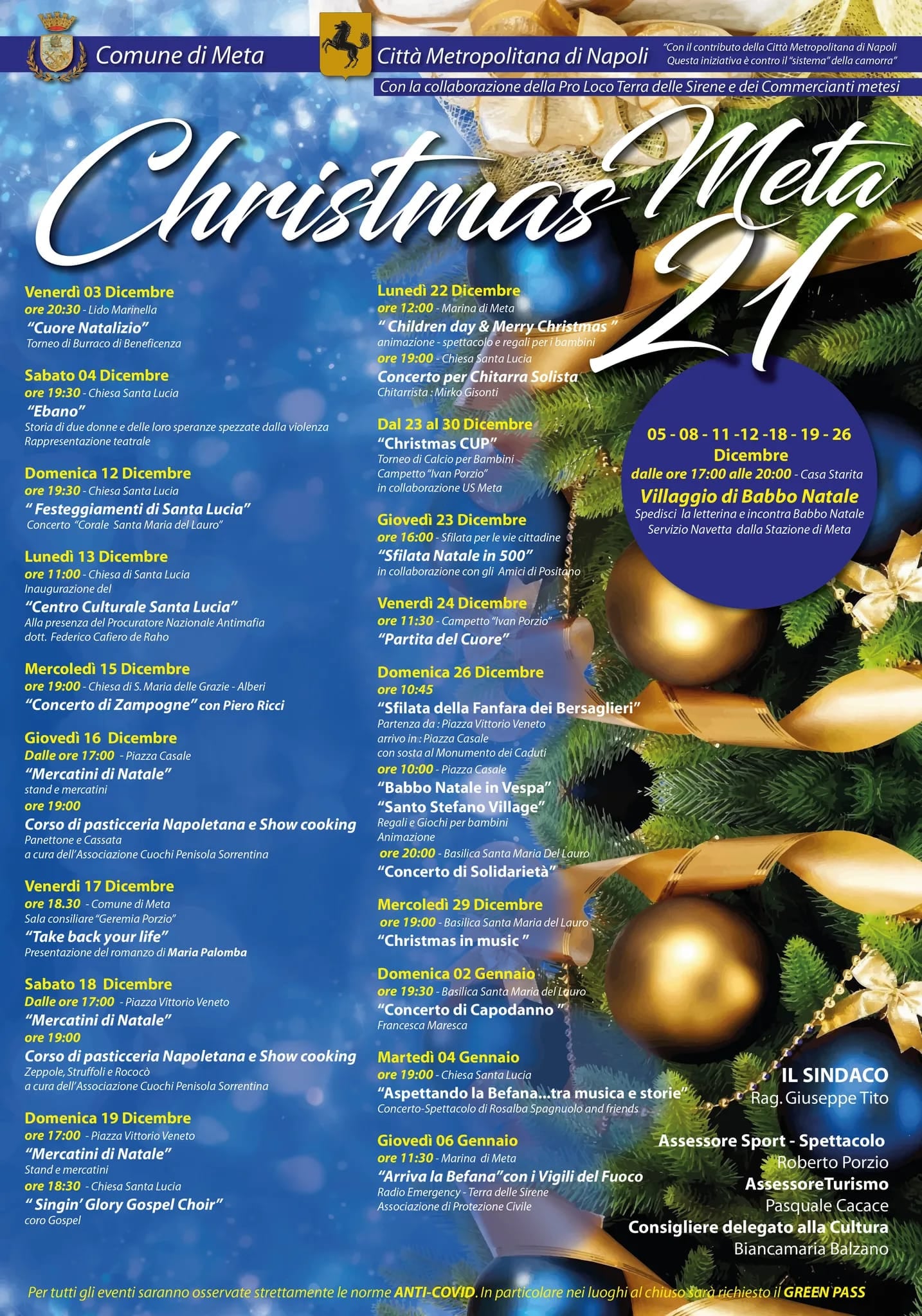 Eventi di Natale 2021 a Meta di Sorrento