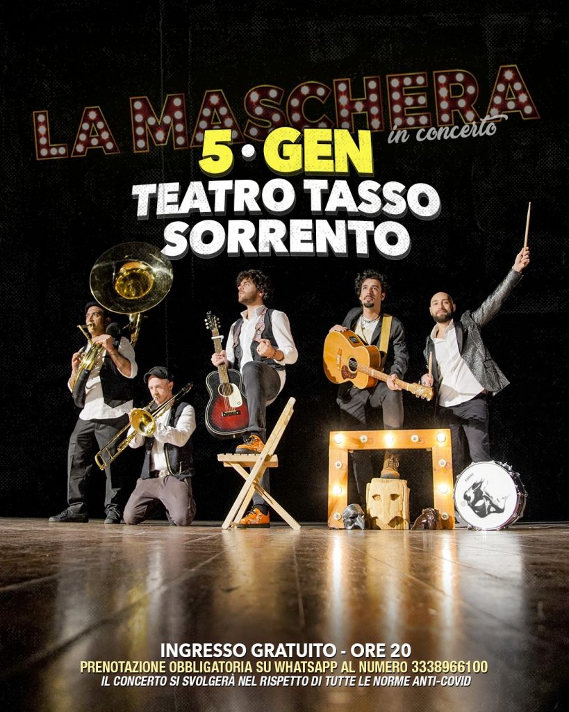 Eventi gennaio Sorrento concerto La Maschera Teatro Tasso