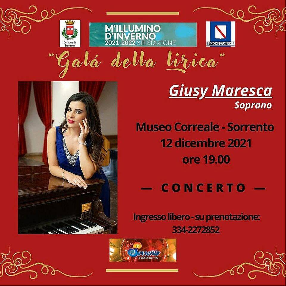 Natale a Sorrento: al Museo Correale “Galà della Lirica” – concerto