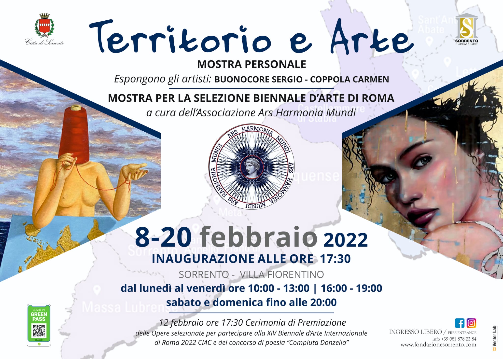 Eventi febbraio 2022 Sorrento: mostra “Territorio e Arte” a Villa Fiorentino