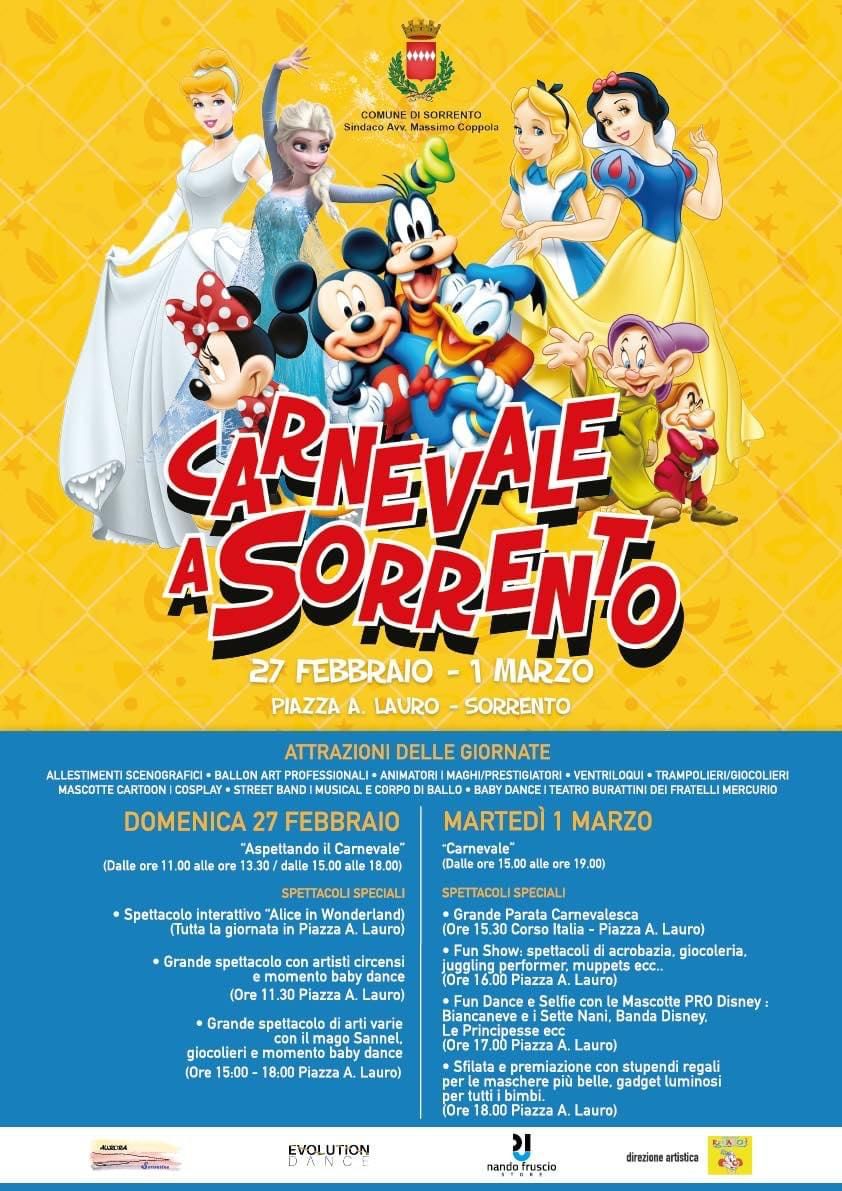 Carnevale 2022 a Sorrento : il programma