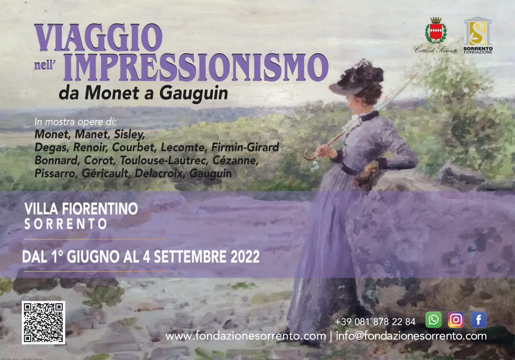 Eventi Sorrento Mostra sugli impressionisti Viaggio nell'impressionismo Villa Fiorentino Estate 2022