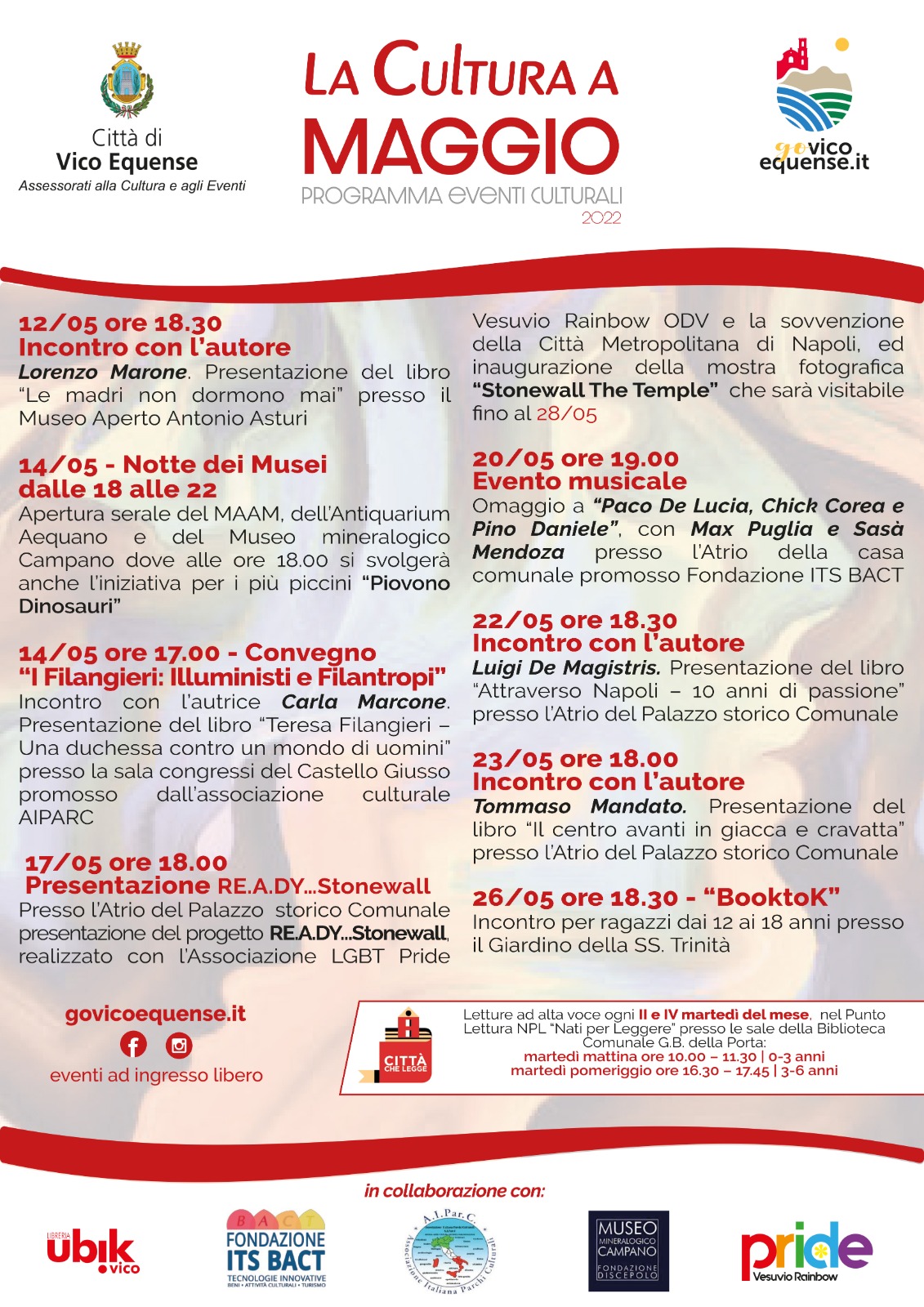 Eventi Maggio 2022 Vico Equense: convegno letterario