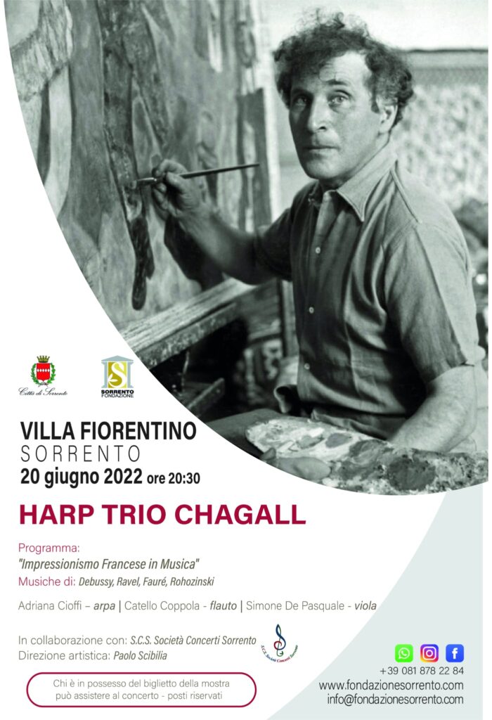 Concerto a Sorrento Impressionismo in musica di Harp Trio Chagall