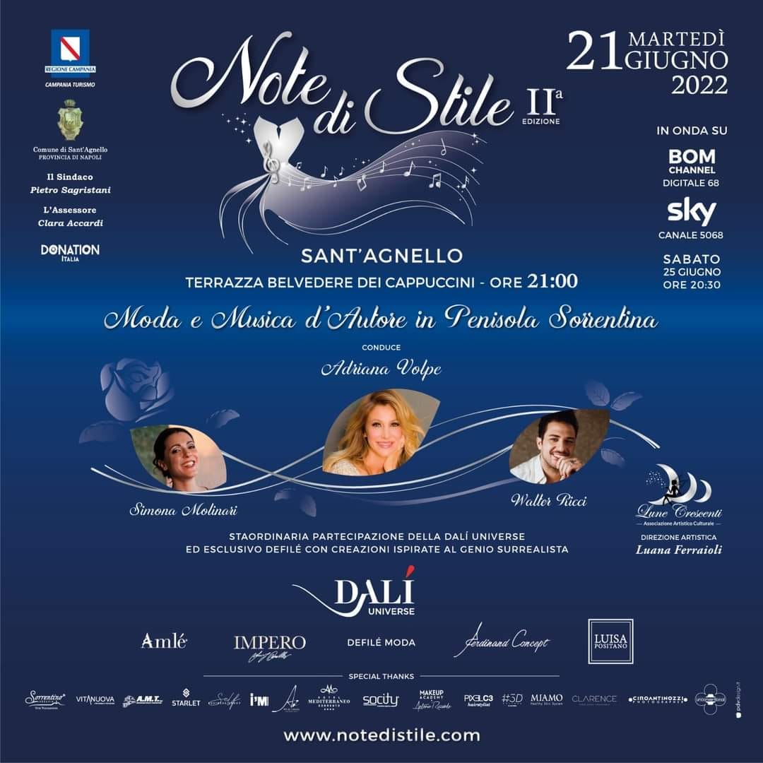 Eventi giugno 2022 Sant’Agnello: Note di Stile