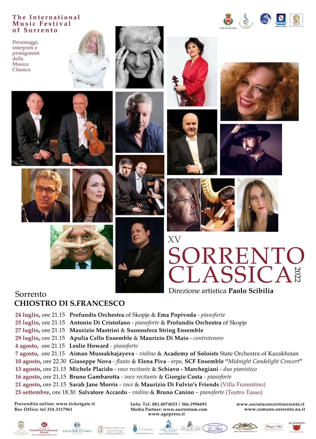 Eventi estate 2022 – XV Festival internazionale Sorrento Classica