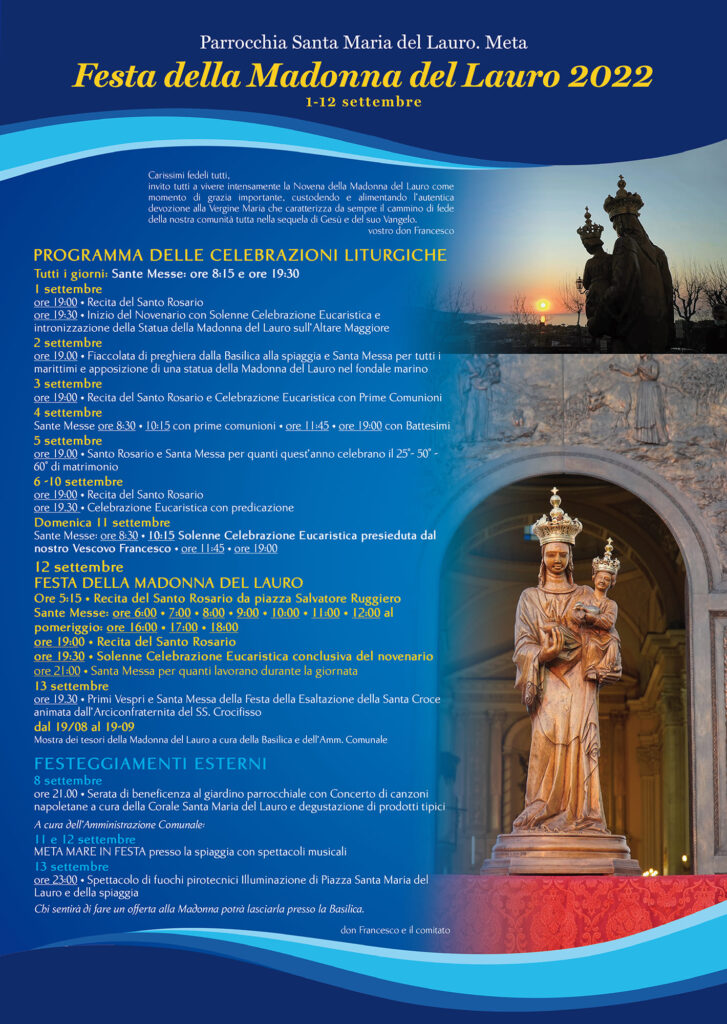 festa madonna del lauro meta 2022