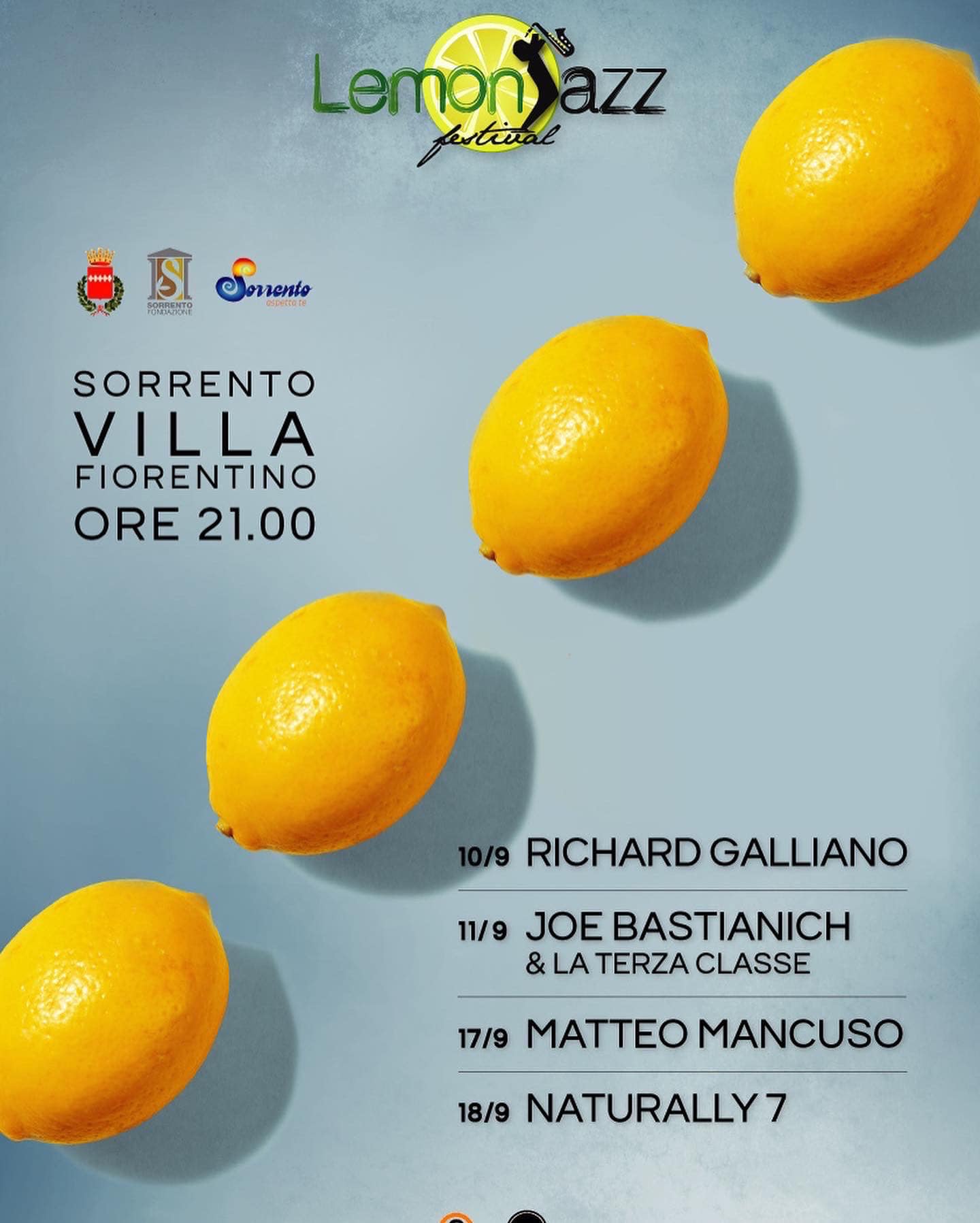 Eventi settembre 2022 Sorrento: LemonJazz Festival 2022