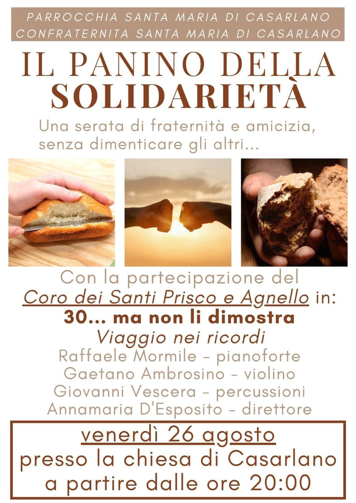 Eventi agosto Sorrento: a Casarlano il “Panino della solidarietà”