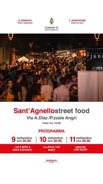 Eventi settembre 2022 Sant’Agnello: Sant’Agnello street food