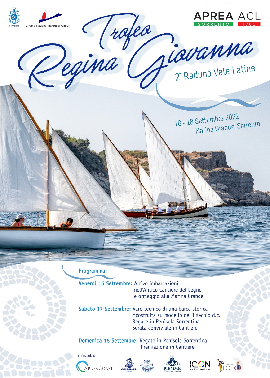 Eventi settembre 2022 Sorrento: Trofeo Regina Giovanna