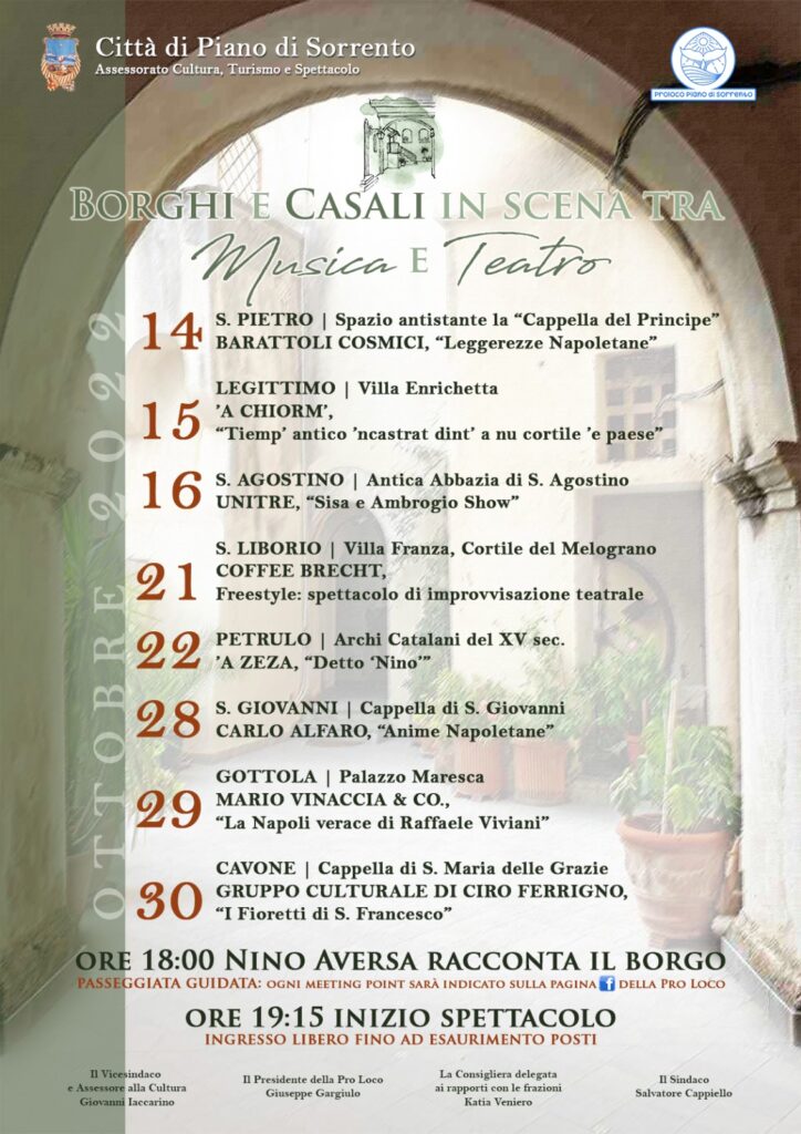 borghi e casali in scena piano di sorrento about sorrento 2022