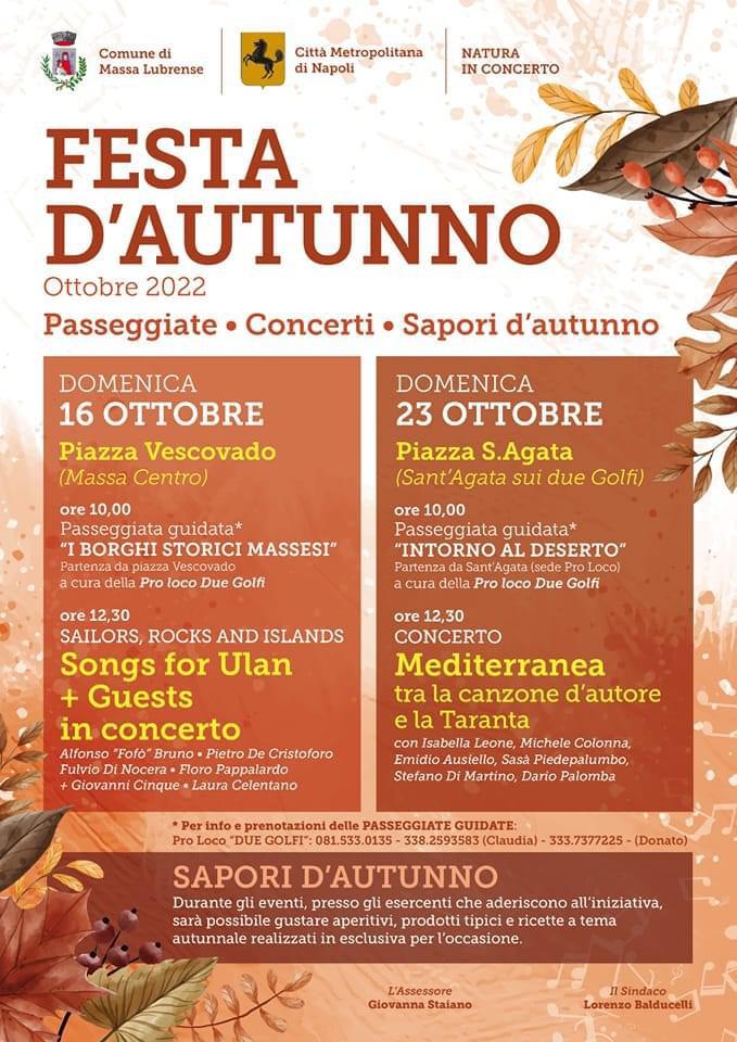 Eventi autunno 2022 Massa Lubrense: Festa d’autunno