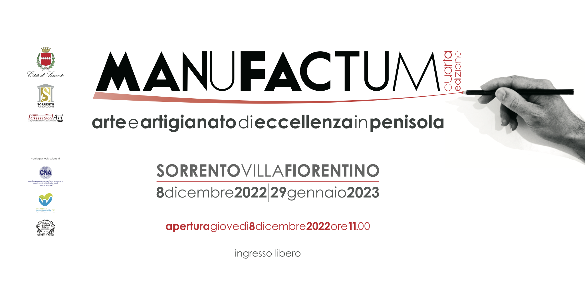 Eventi Natale 2022 a Sorrento: “Manufactum” mostra di artigianato