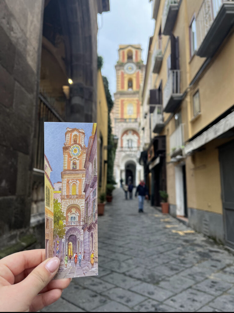 Campanile Sorrento segnalibro Gianna Smurro About Sorrento Sant'Anna Institute