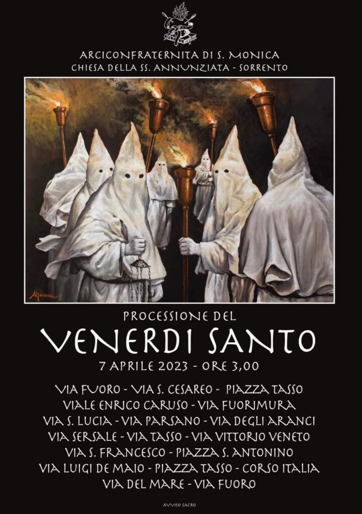 processione bianca sorrento 2023 santa monica