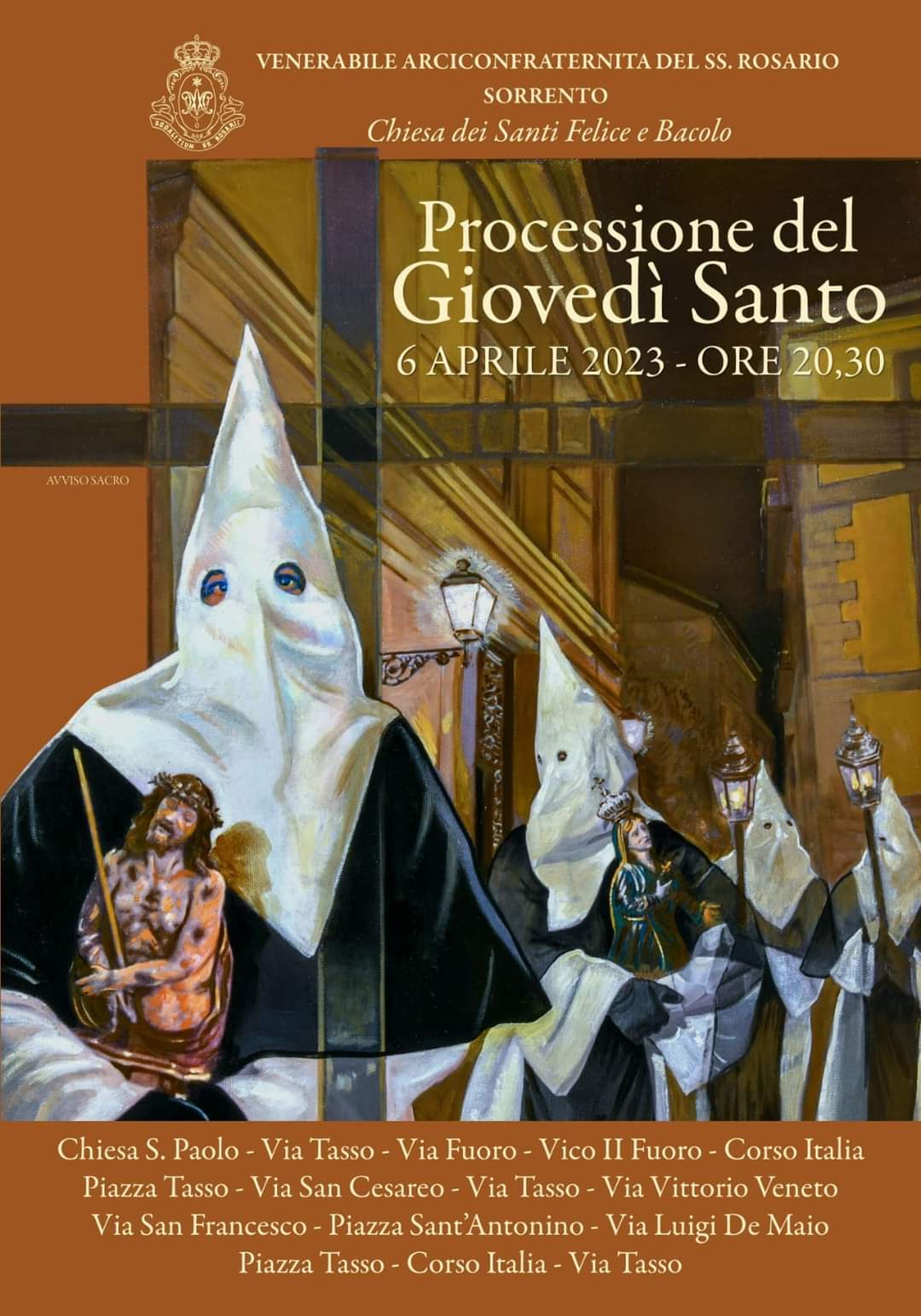 Processione Bianca di Sorrento Giovedì Santo 2023