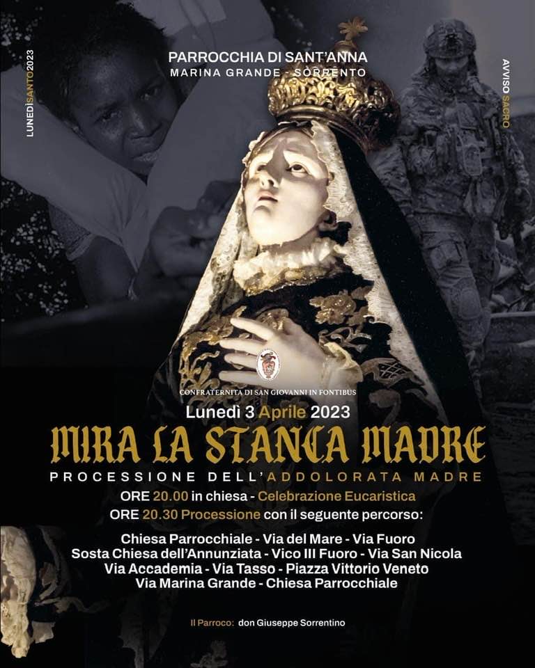 processione dell'addolorata madre sorrento marina grande 2023 about sorrento