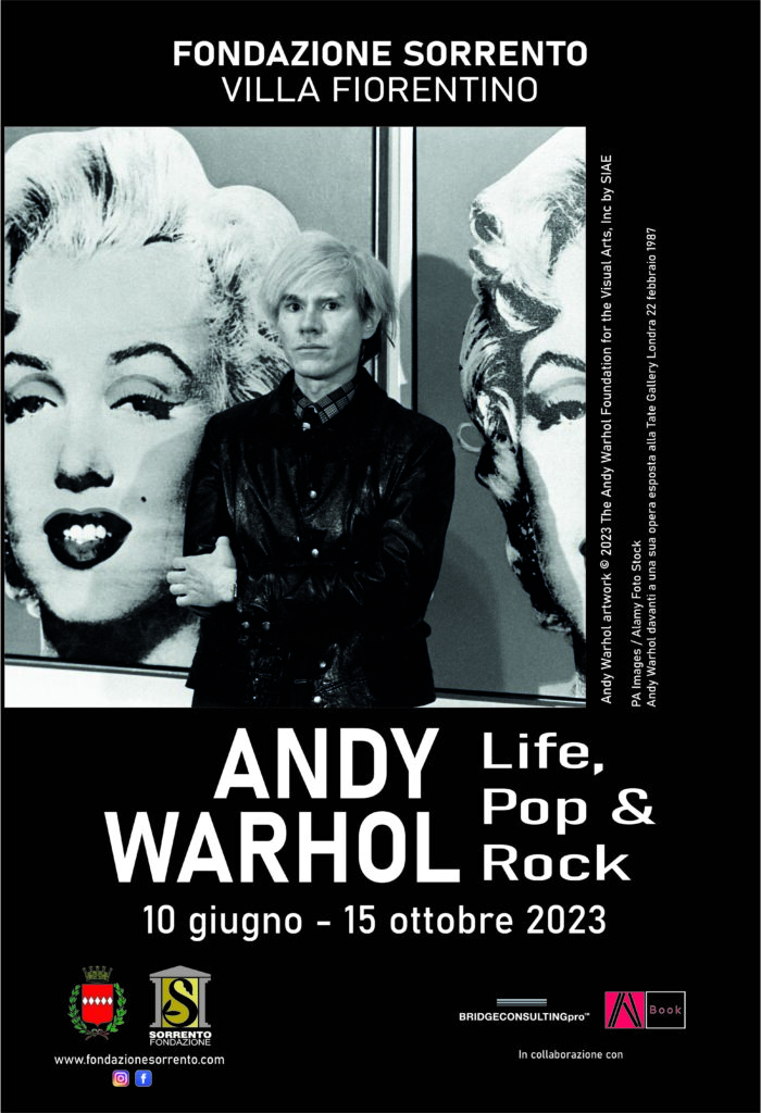 Eventi estate 2023 Sorrento Mostra di Andy Warhol Life, Pop & Rock dal 10 giugno al 15 ottobre