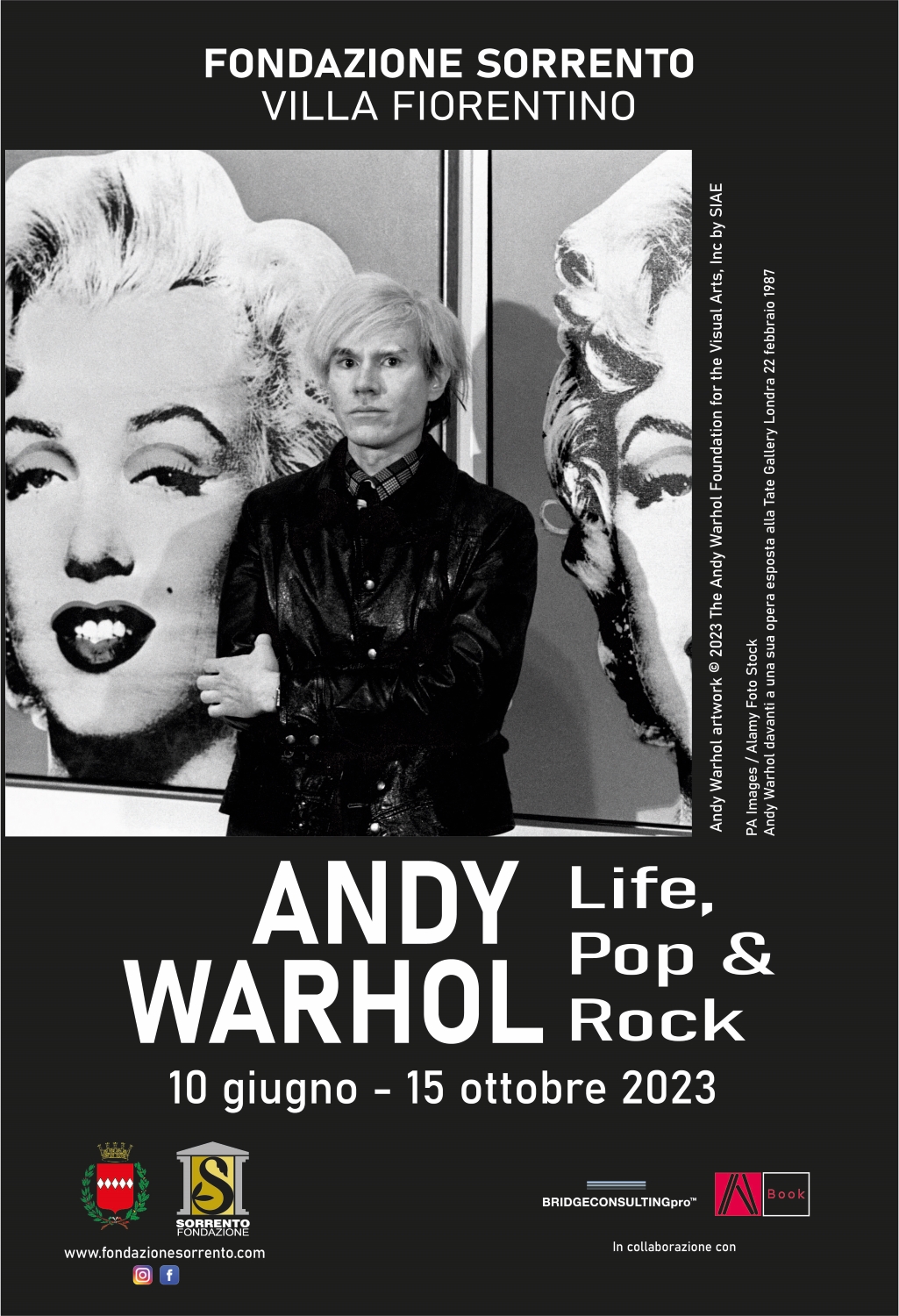 Sorrento 2023 events: exhibition on Andy Warhol at Villa Fiorentino